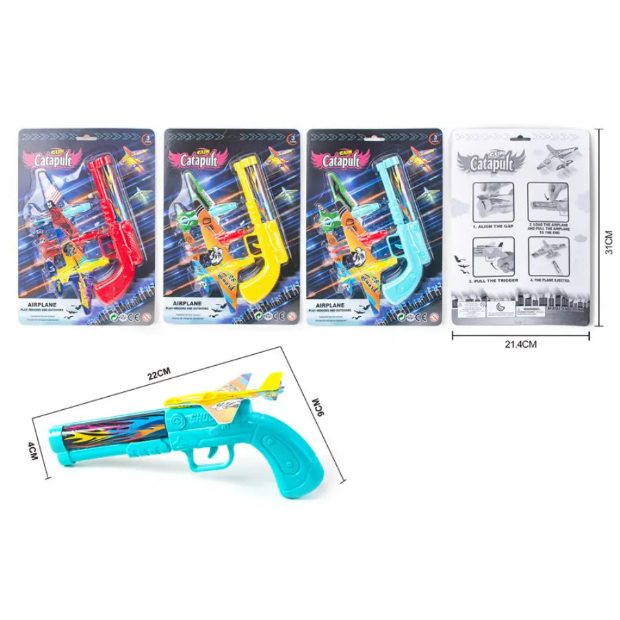 Shooting Gun Shooting Airplane Toy – Fun Flying Launcher for Kids