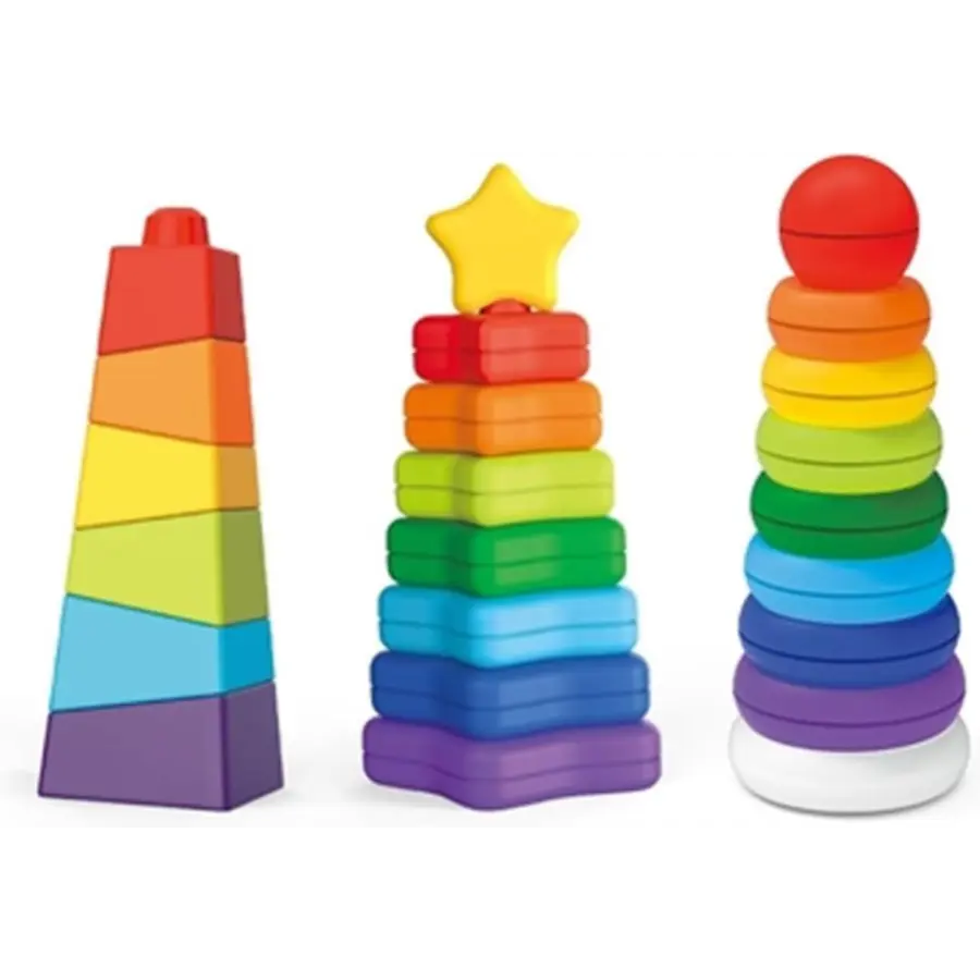Rainbow Stacking Tower Toy for Toddlers – Educational and Fun Learning Toy | Budget Store UK