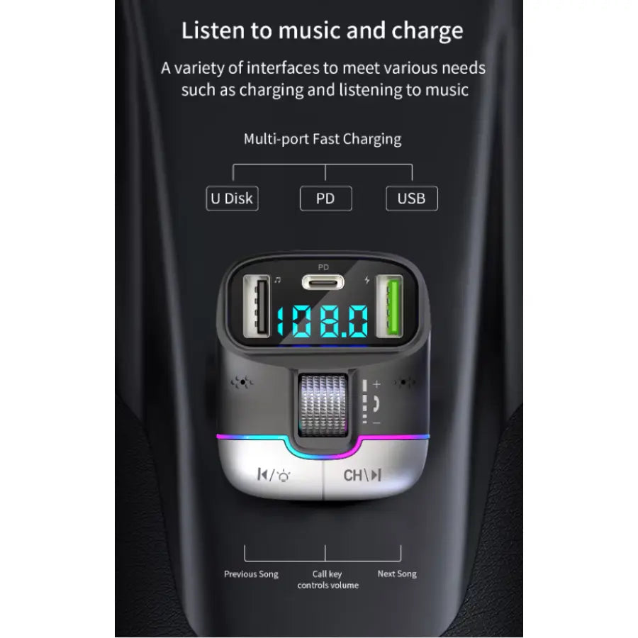 bluetooth fm transmitter for car