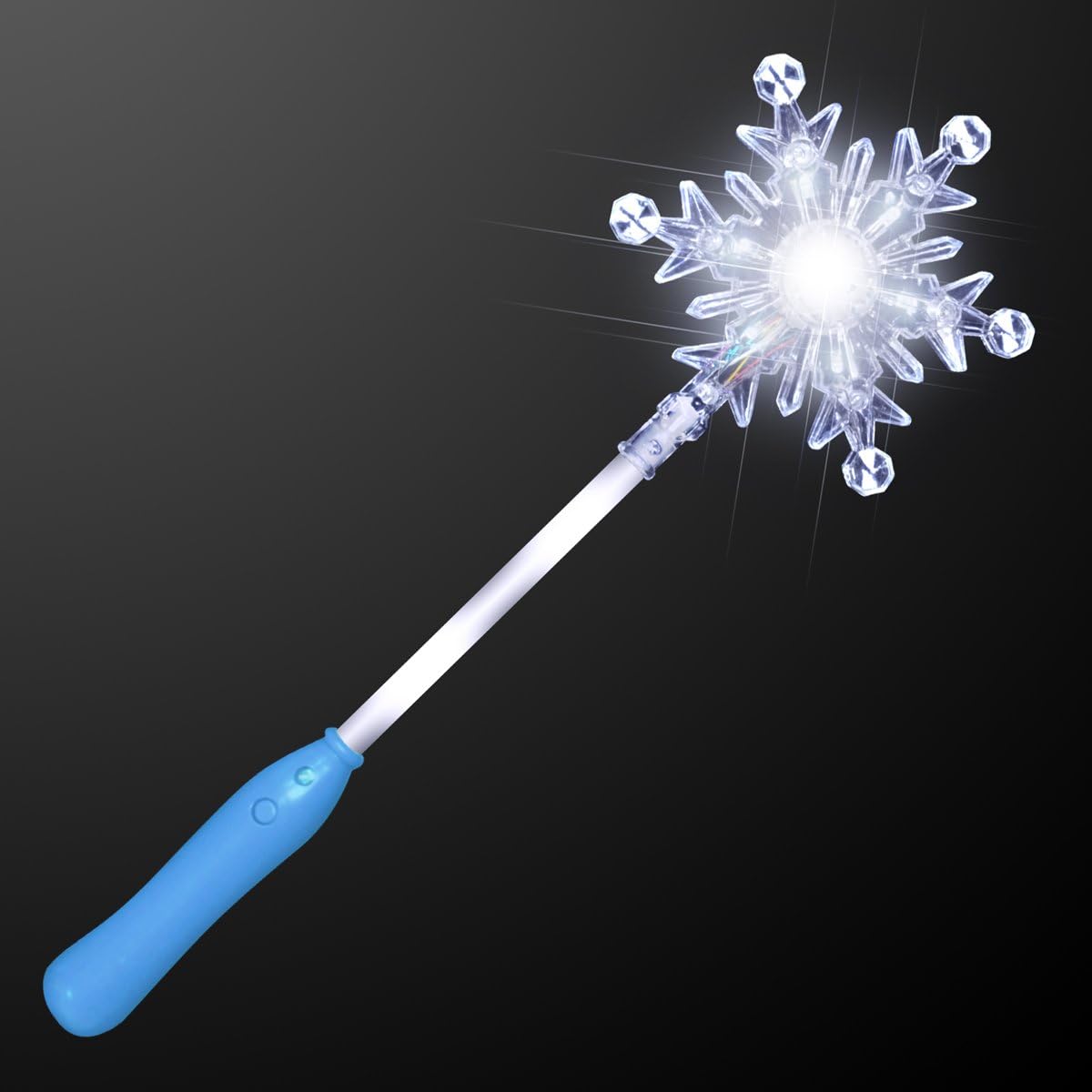 Snowflake Magic Wand Fun Glow Toys Light Up Winter Princess Toy for Kids & Party