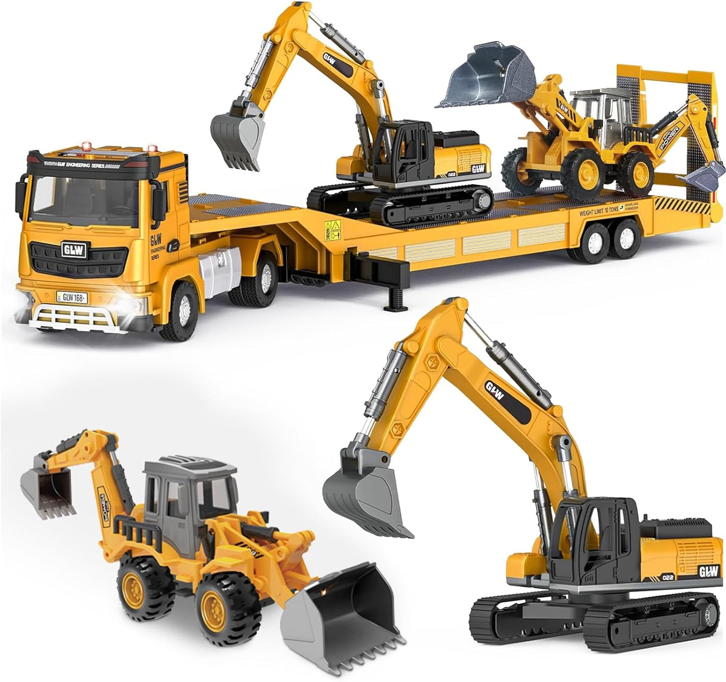 Excavator Toy for Kids UK – Large Construction Digger Truck with Movable Arm
