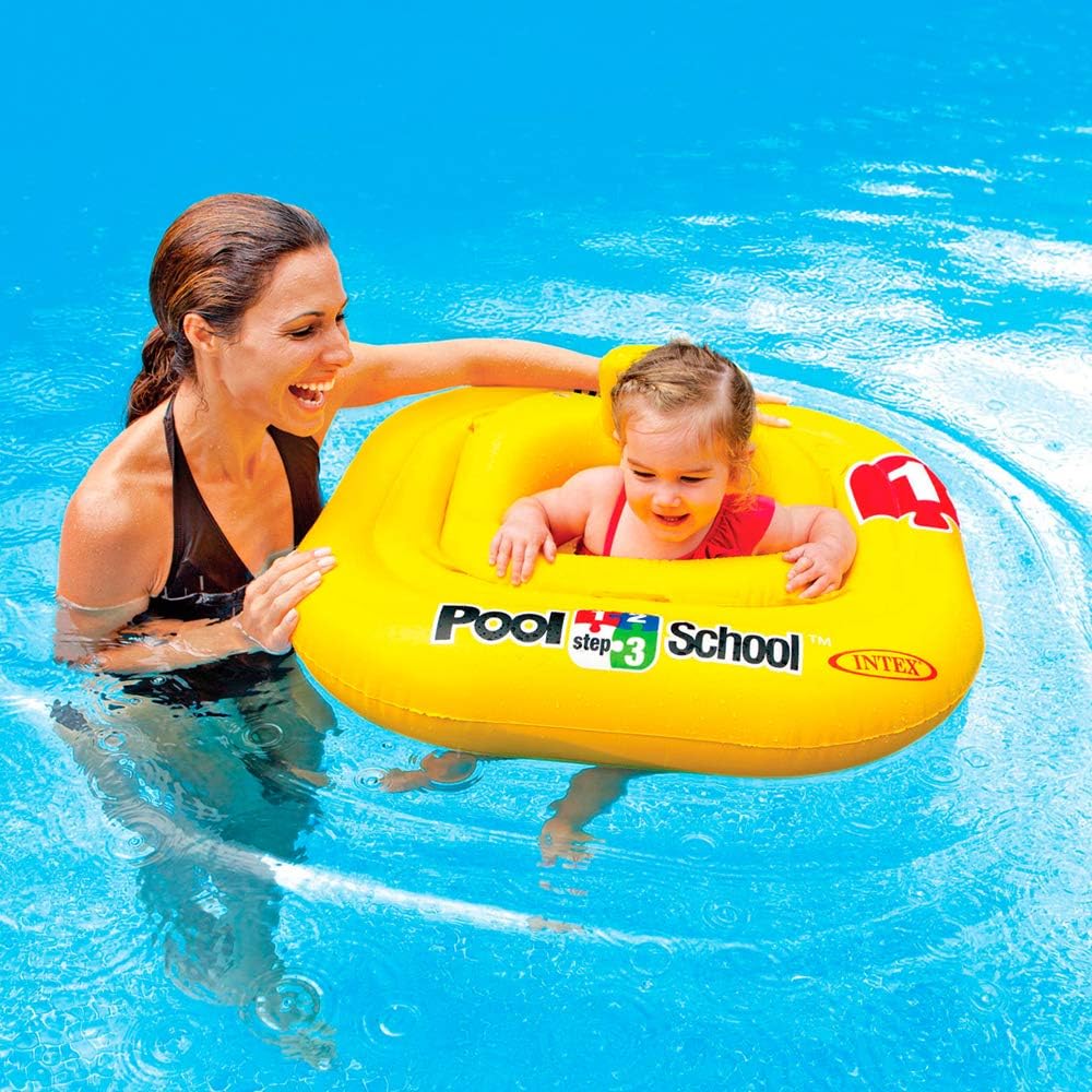 Pool School Deluxe Baby Float – Kids Swimming Seat Beach Toys Infant Pool Float
