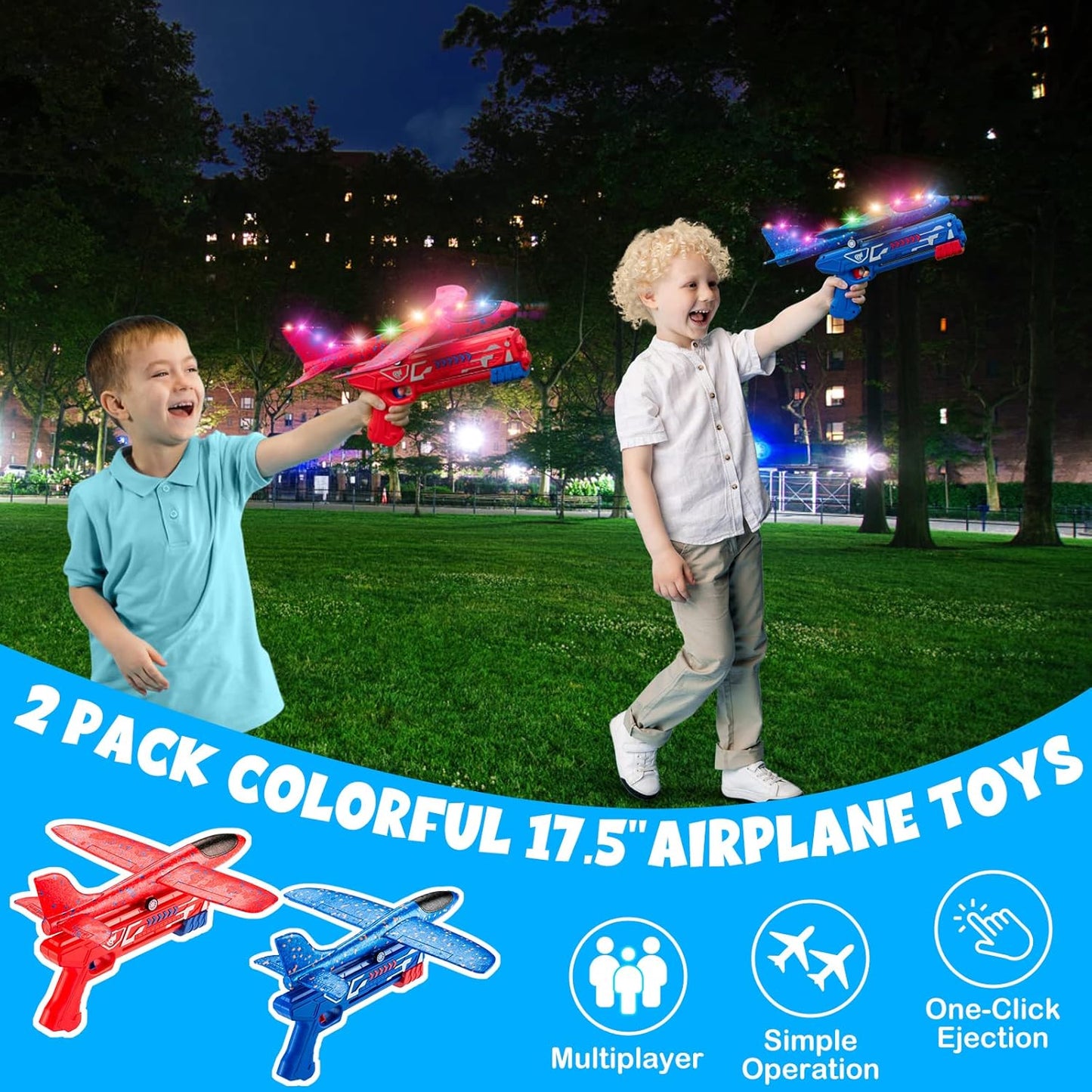 LED Glider Plane– Durable Outdoor Flying Toy for Kids