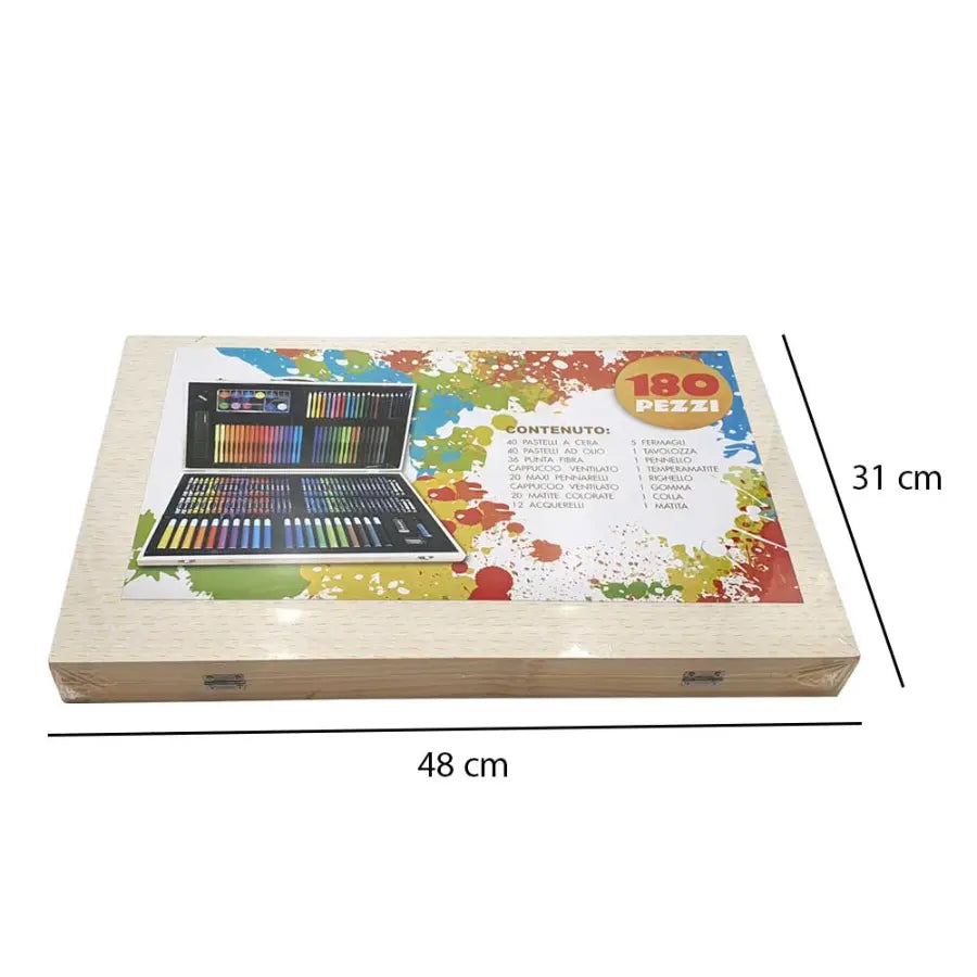 Unleash Your Child's Artistic Potential with the SDMAX Art Set Wooden Box at Budgetstore UK