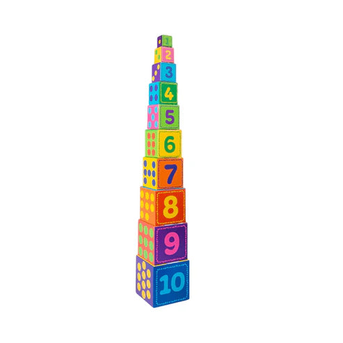 CoComelon Educational Puzzle Stacking Cubes