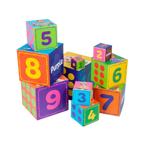 CoComelon Educational Puzzle Stacking Cubes