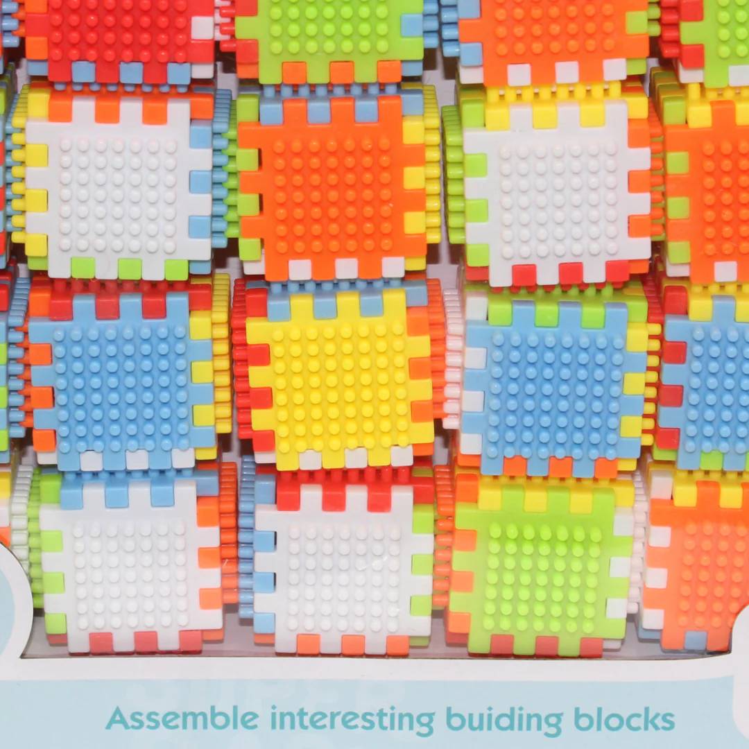 Beinzi Play and Learn building blocks set educational construction toy with colourful blocks for creative kids learning