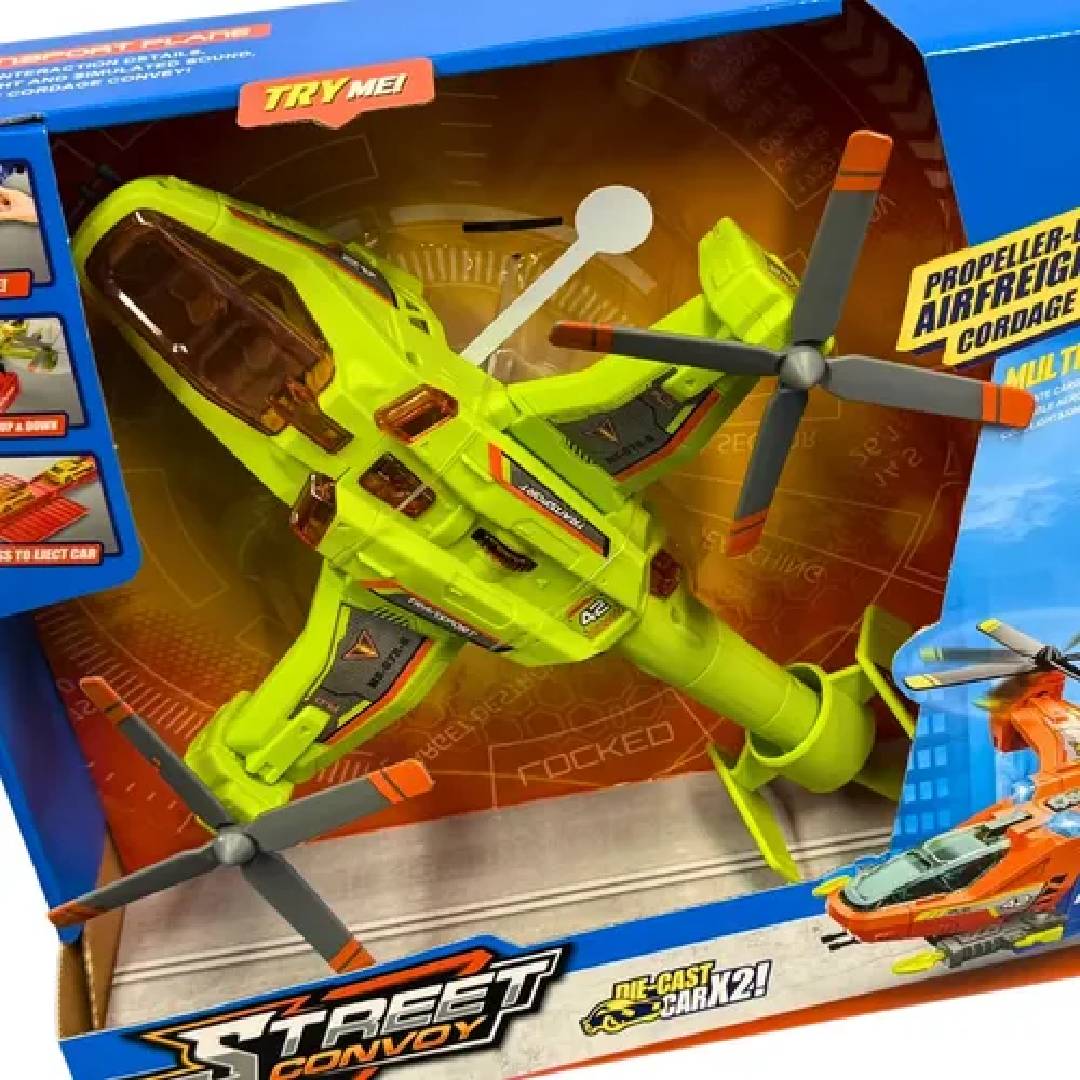 Fighter Helicopter Playset Military Aircraft Toy (Green)