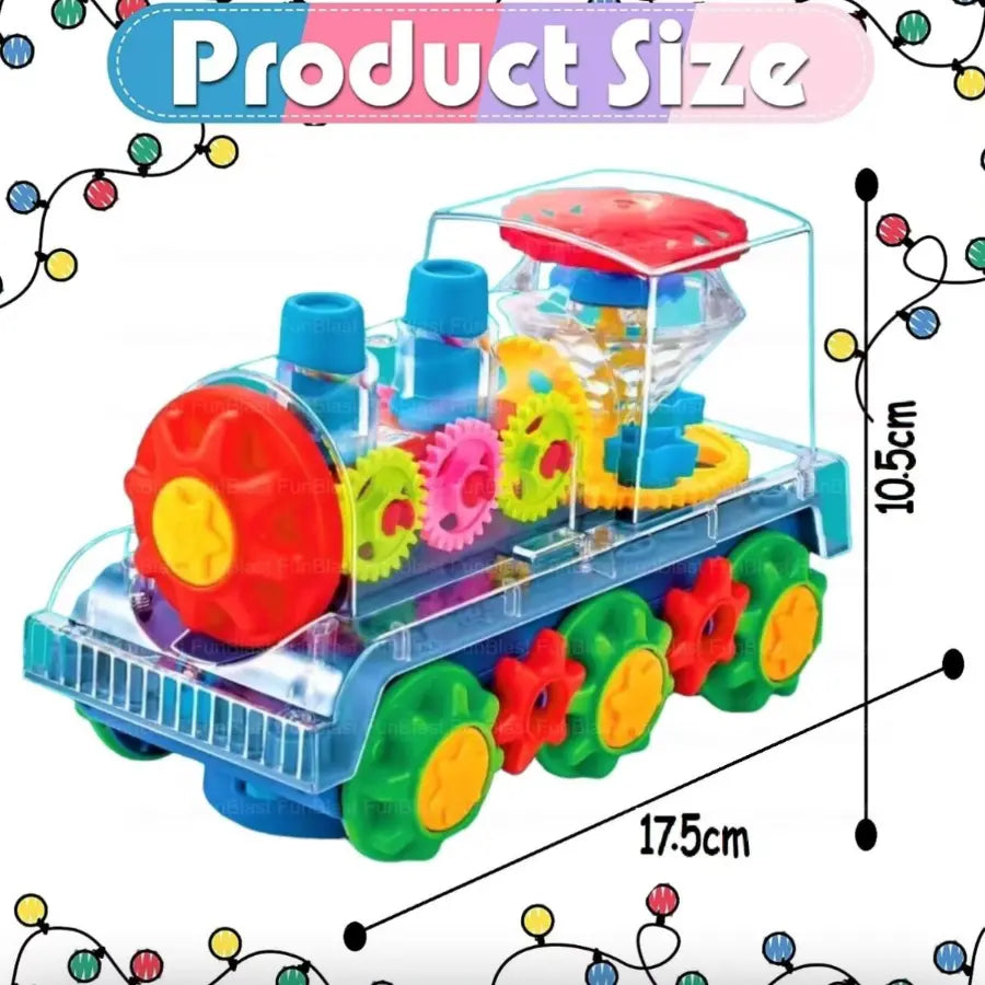 Transparent Electric gear train