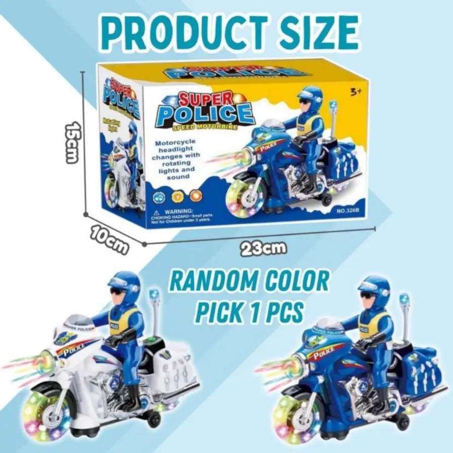 Police Motorbike Toy for Kids | Budget Store UK