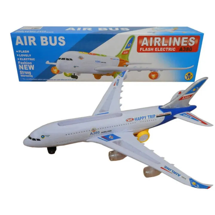 Aeroplane Flash Electronic Airline A380 Toy With Lights and Sound