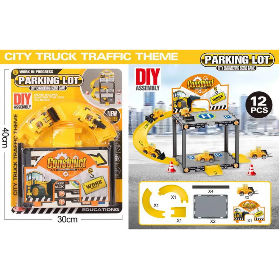 Plastic Garage Game Toys Parking Lot