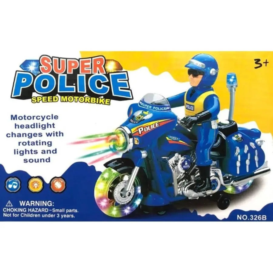 Police Motorbike Toy for Kids | Budget Store UK