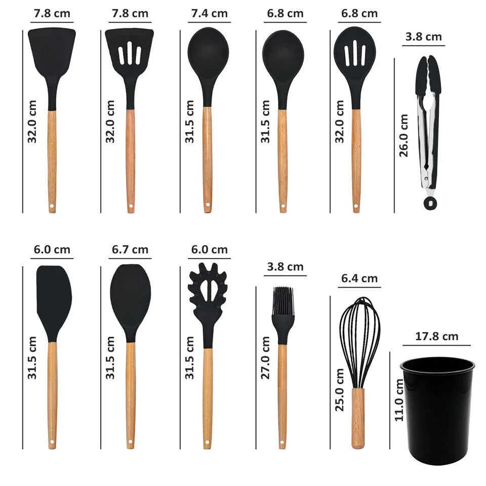 Shop Silicone Cooking Utensil Set for Effortless Cooking Budget Store UK
