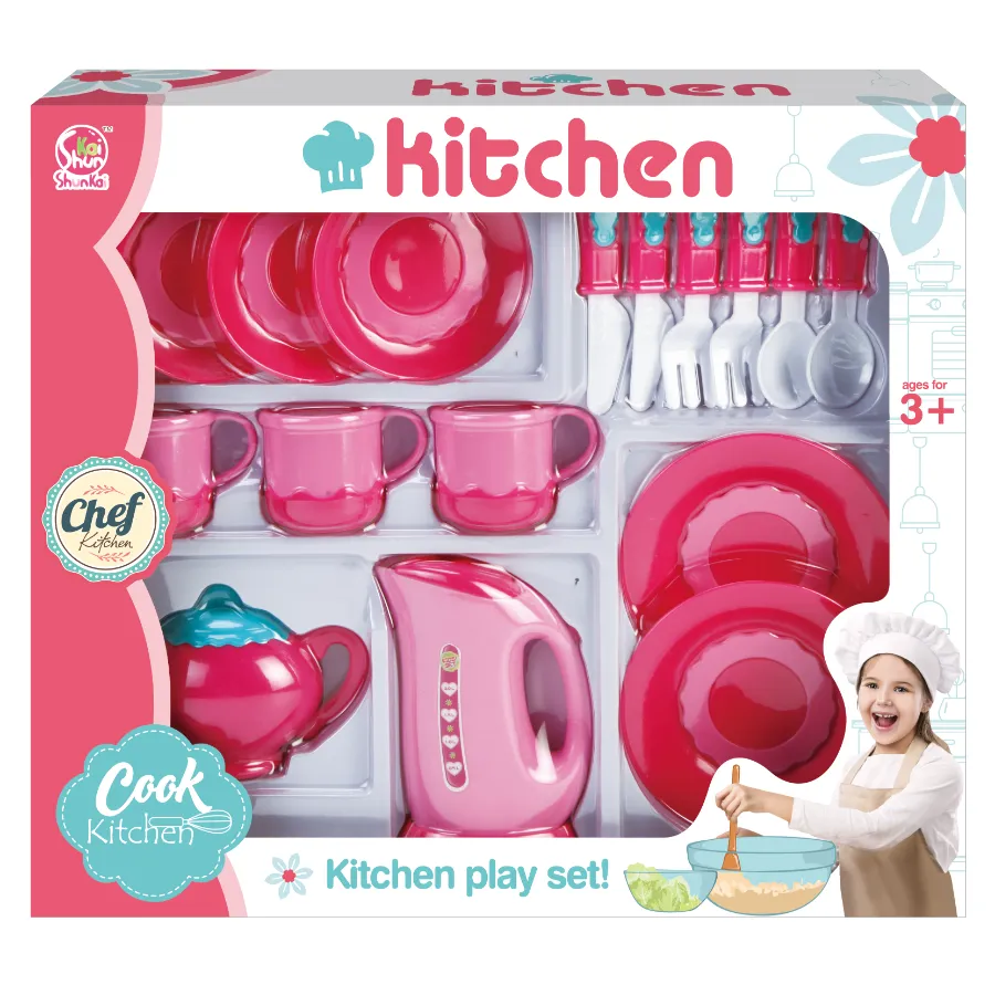 Toy Kitchen Set Fun for Creative Little Chefs Budget Store UK