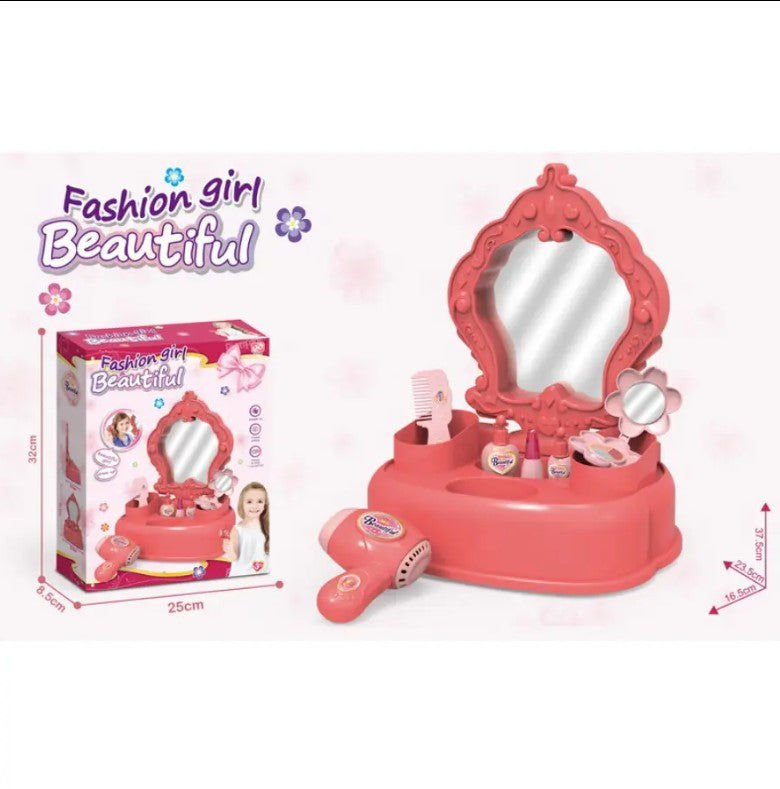 Kids Beauty Toy Creative Pretend Play Vanity & Makeup Set for Girls