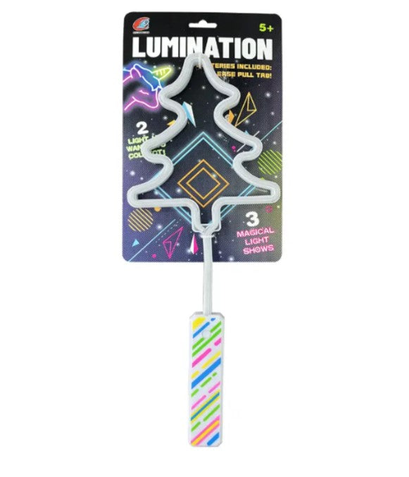 Flashing Light Up Christmas Tree Wand Kids Toy for Fun and Party Gift