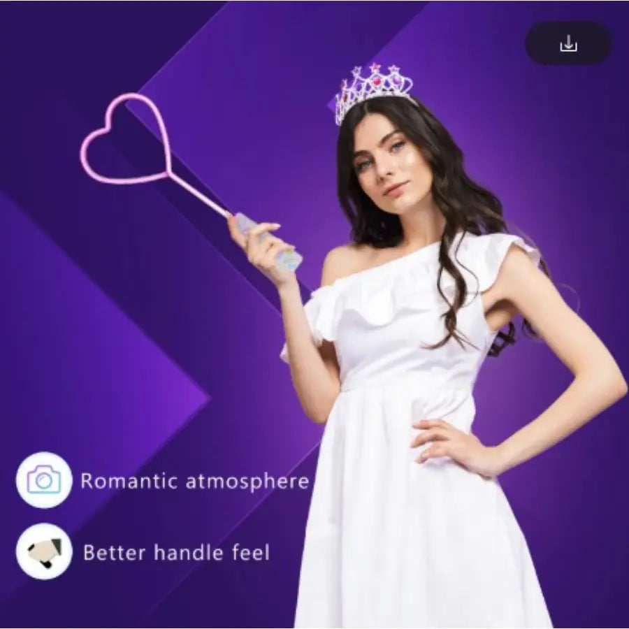 Flashing Light Up Heart Wand Toy for Kids by Budget Store UK