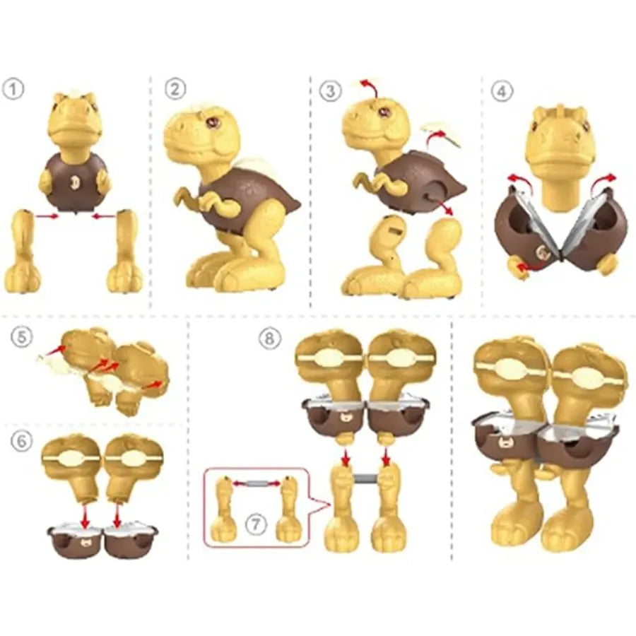 Plastic Dinosaur Hamburger Toy Set for Kids | Fun & Educational Play