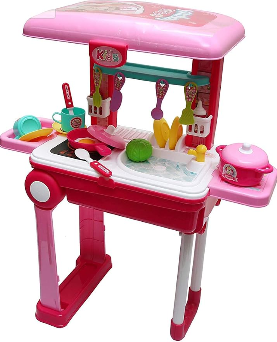 Childrens Kitchen Play Set - Chef Kitchen Play Set Toy for Kids