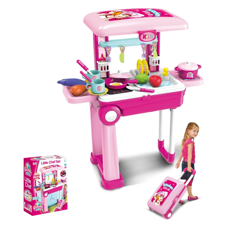 Childrens Kitchen Play Set - Chef Kitchen Play Set Toy for Kids