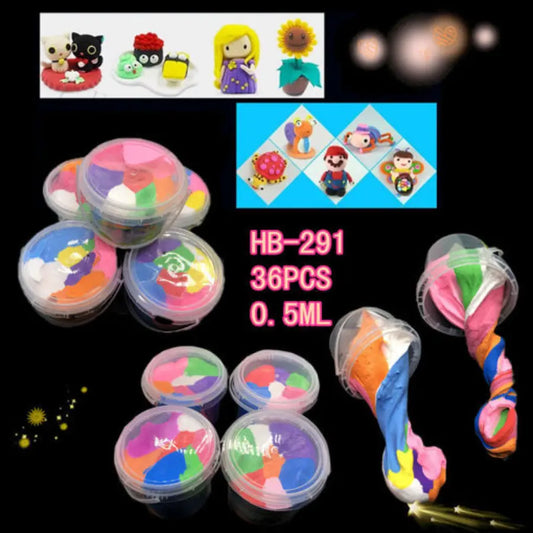 Mix Color Bucket Clay Set for Creative Kids Play Budget Store UK