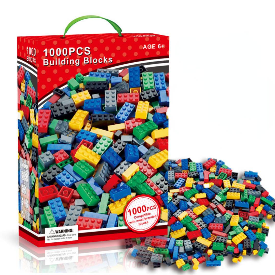 1000PCS building blocks set for kids educational construction bricks STEM toy colourful DIY building play set
