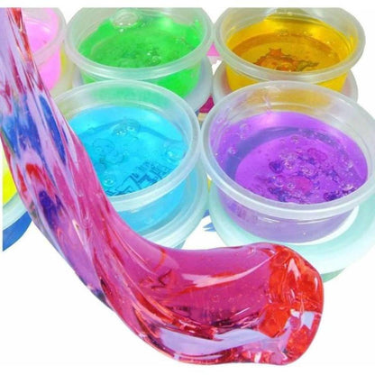 12 colours gel clay slime play dough set kids modelling creative sensory toy bowls UK