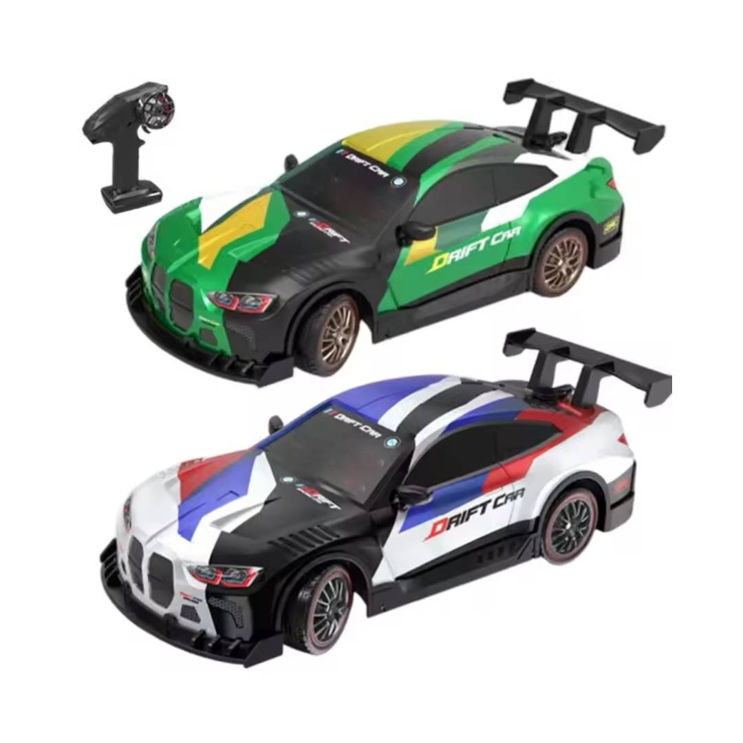 2.4GHz 4WD RC drift car with LED lights steam generator rechargeable remote control racing vehicle toy