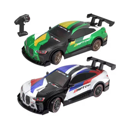 2.4GHz 4WD RC drift car with LED lights steam generator rechargeable remote control racing vehicle toy