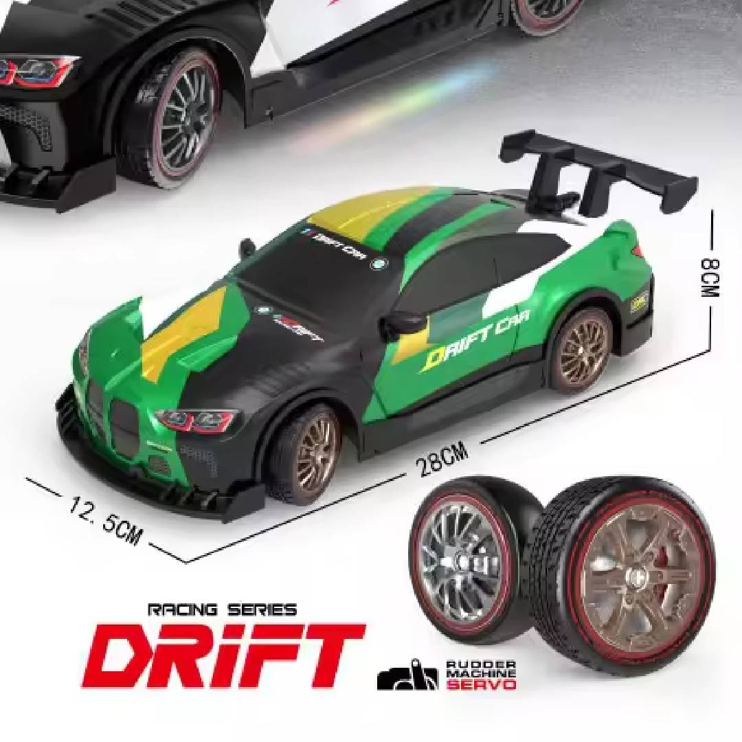 2.4GHz 4WD RC drift car with LED lights steam generator rechargeable remote control racing vehicle toy