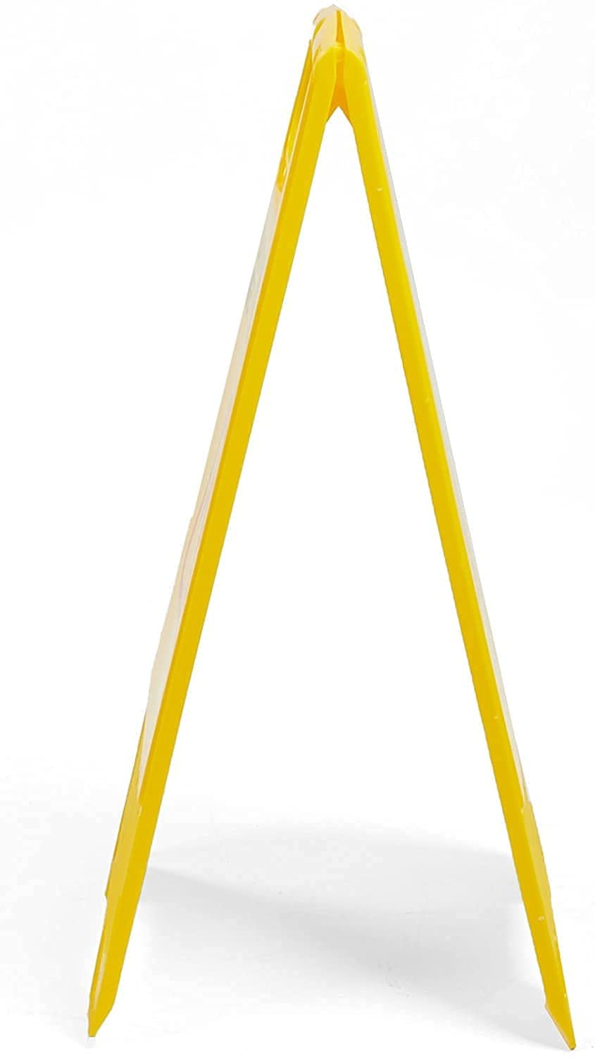 No Entry Safety Stand - ABS Plastic Foldable Yellow Caution Sign Board