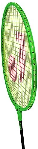Durable Badminton Racket Set - 4 Badminton Racket Bats 2 Shuttlecocks for Kids