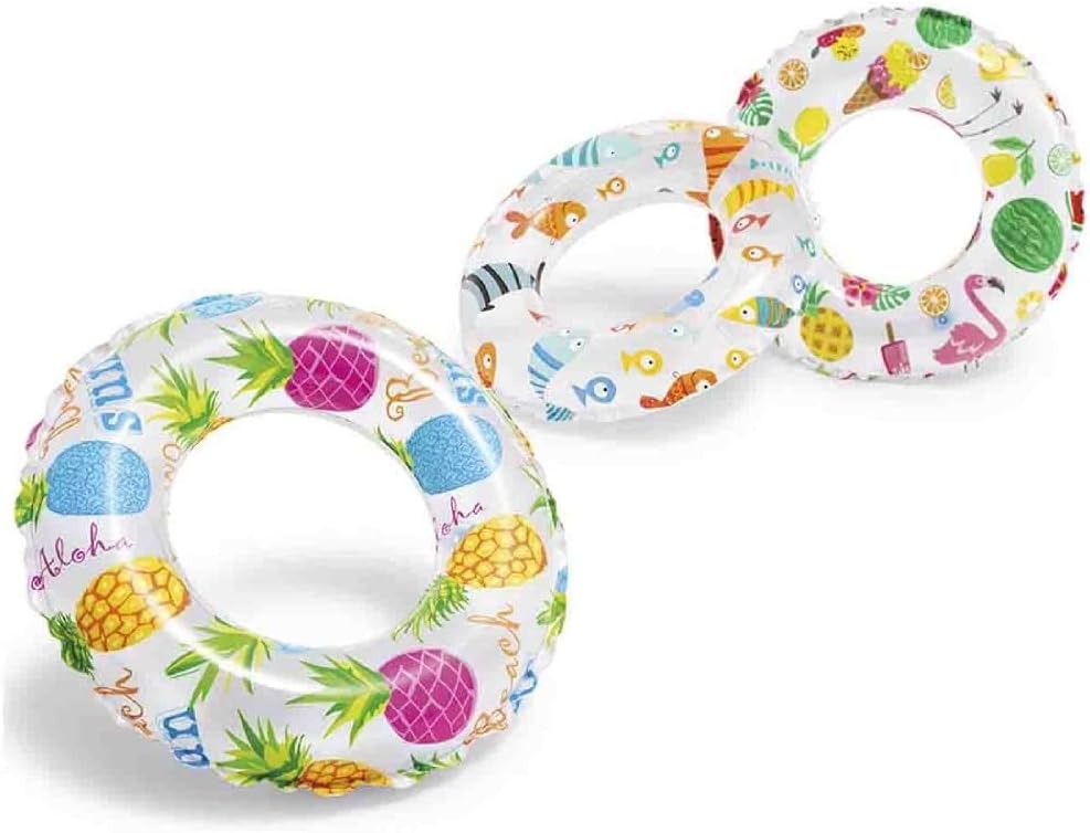 Intex Lively Print Swim Rings – Bright & Fun Inflatable Pool Ring for Kids