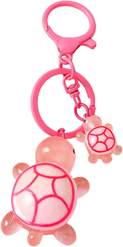 Turtle Shaped Keychain – Animal Keyring Cute Tortoise Charm for Keys & Bags