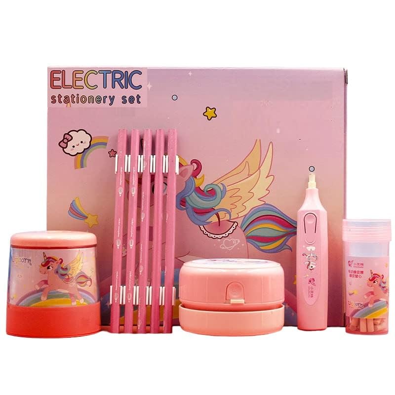Electric Stationery Set for Kids UK – Complete Writing & Drawing School Kit with Fun Accessories