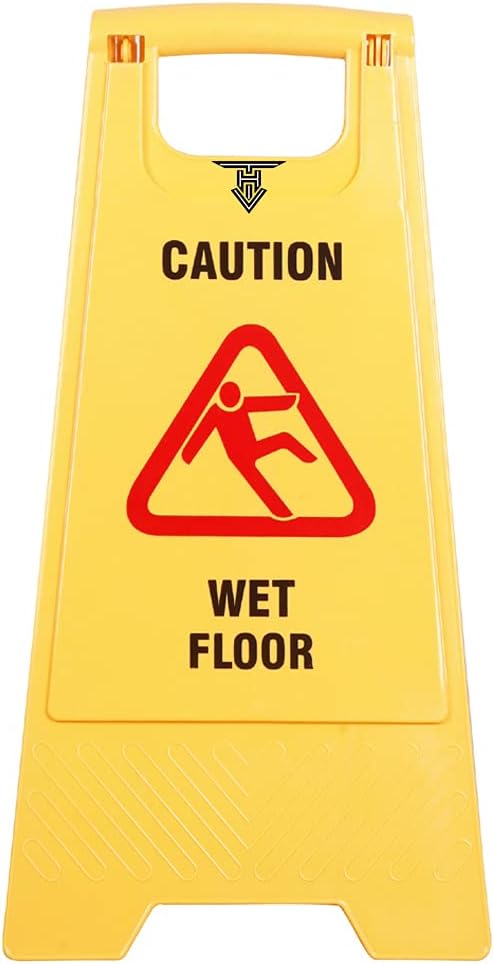 Warning Caution Wet Floor Sign Board Wet Floor Stand Yellow Safety Signs Board