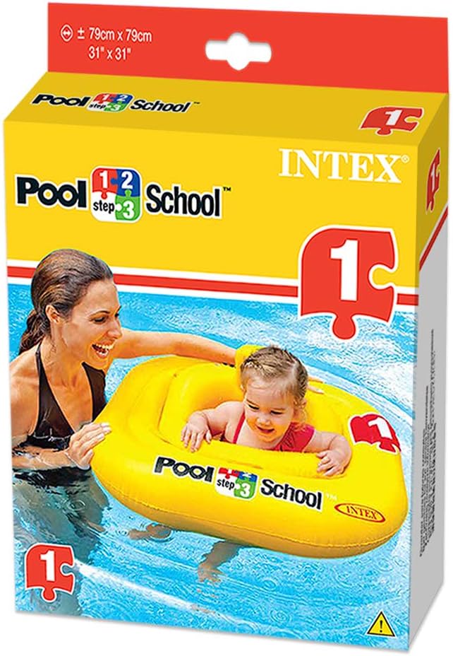 Pool School Deluxe Baby Float – Kids Swimming Seat Beach Toys Infant Pool Float