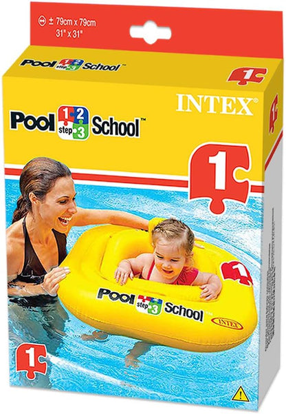 Pool School Deluxe Baby Float – Kids Swimming Seat Beach Toys Infant Pool Float