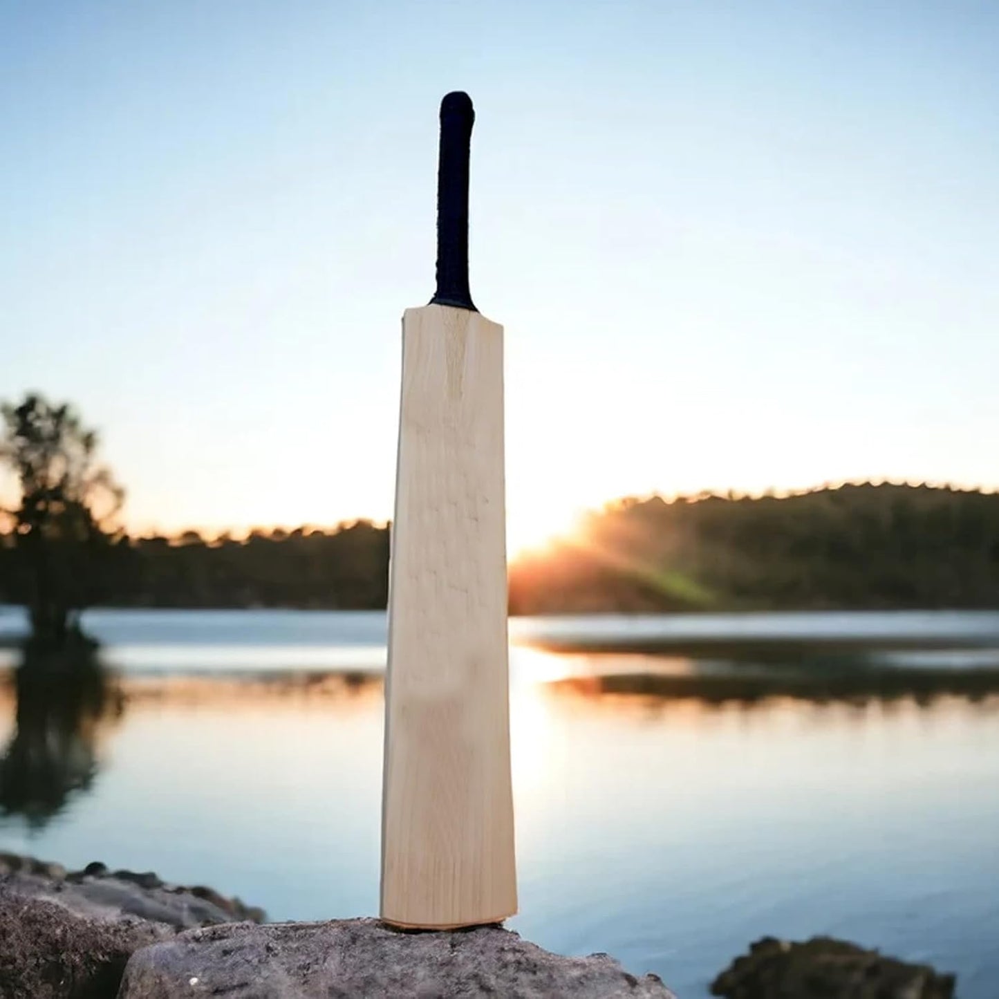Outdoor Sports Play Kit Wooden Cricket Set Bat Ball & Wickets
