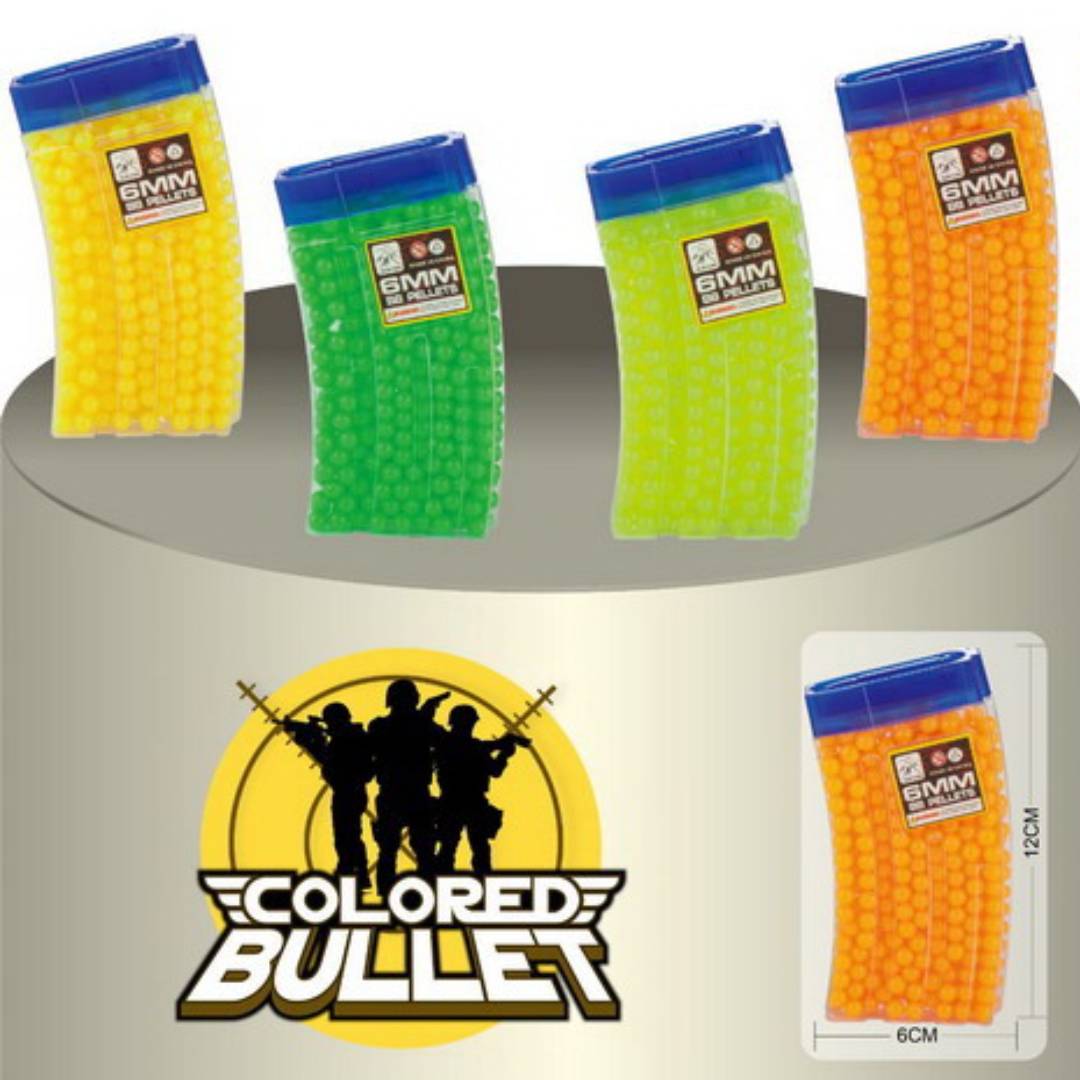 6 mm Plastic Coloured BB Bullets for Toy & Air Gun