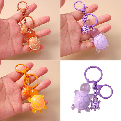 Turtle Shaped Keychain – Animal Keyring Cute Tortoise Charm for Keys & Bags