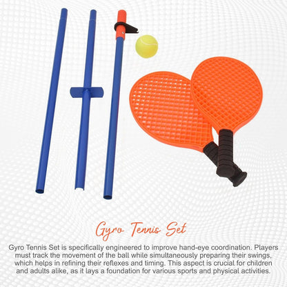 Gyro Tennis Set Outdoor Spiral Tether Ball Garden Game for Kids