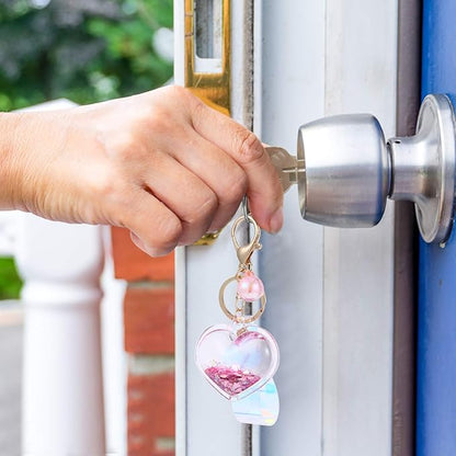 Love Shaped Oil Keyring Bag Fun & Cute Key holder Toy Accessory Heart Keychain