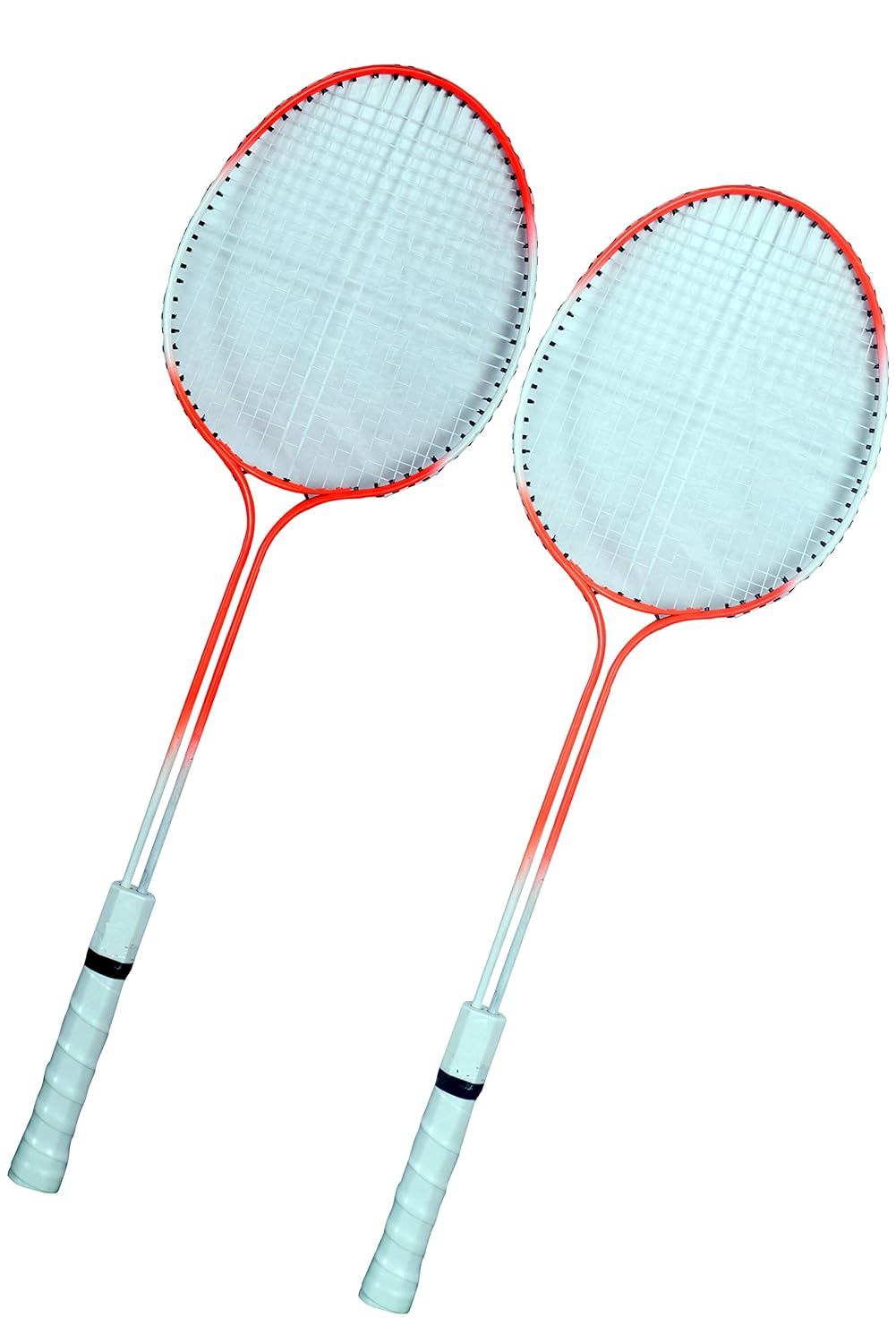 Durable Badminton Racket Set - 4 Badminton Racket Bats 2 Shuttlecocks for Kids