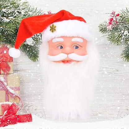 Budget Store UK Santa Clause Face - Fluffy Beard Christmas Santa Xmas Wall & Door Decor Ornament