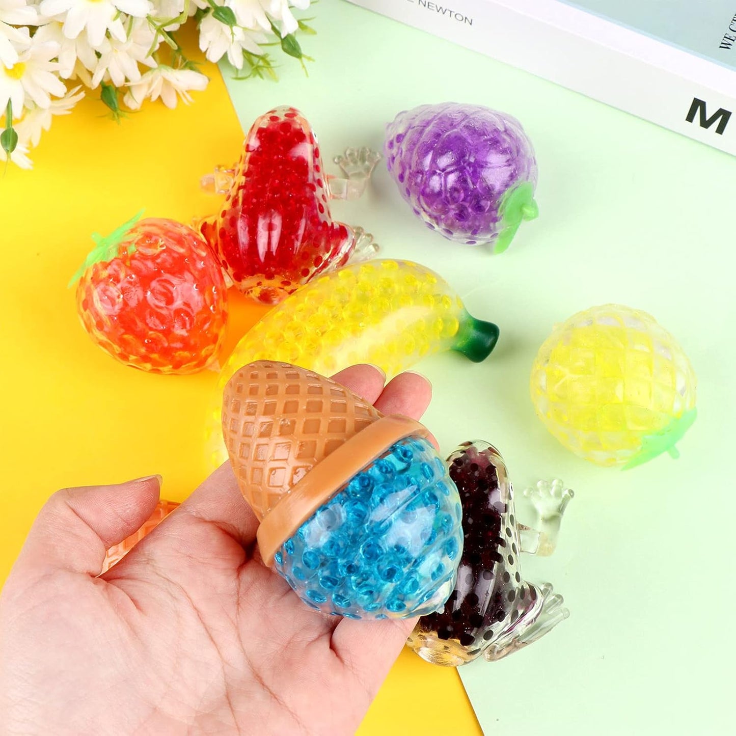 Fruit Jelly Water Squishy – Small Finger Toy Relaxing Fidget Stress Relief Toy