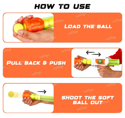 Soft Bullet Gun Launcher – Kids Safe Shooting Toy with Foam Bullets