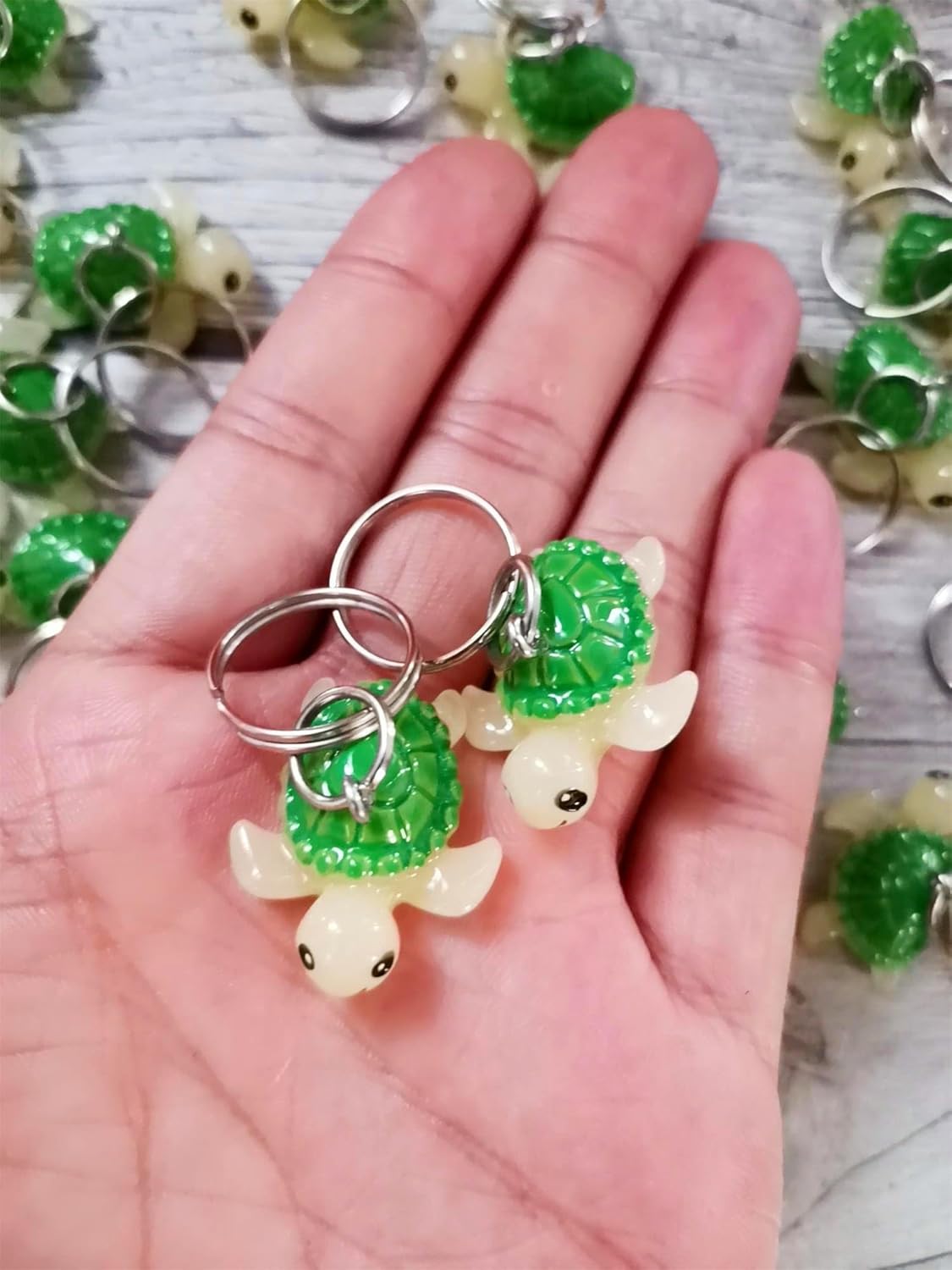 Turtle Shaped Keychain – Animal Keyring Cute Tortoise Charm for Keys & Bags