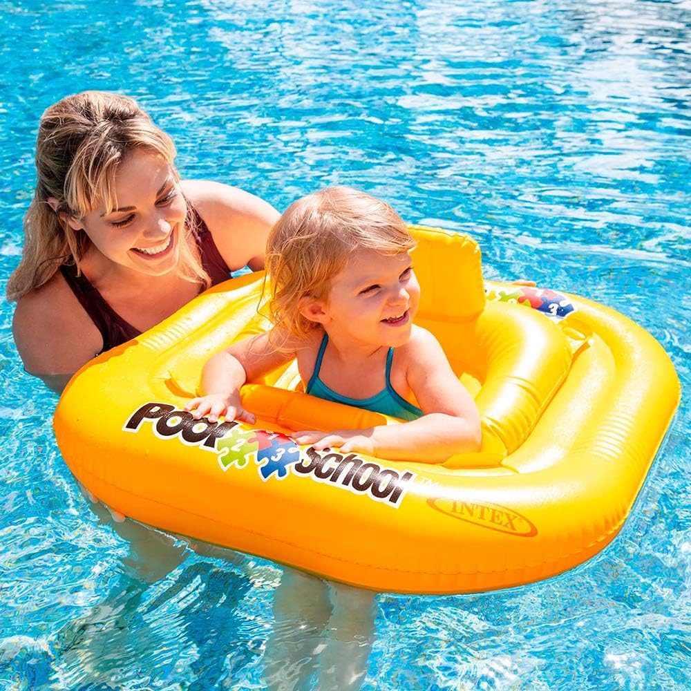 Pool School Deluxe Baby Float – Kids Swimming Seat Beach Toys Infant Pool Float